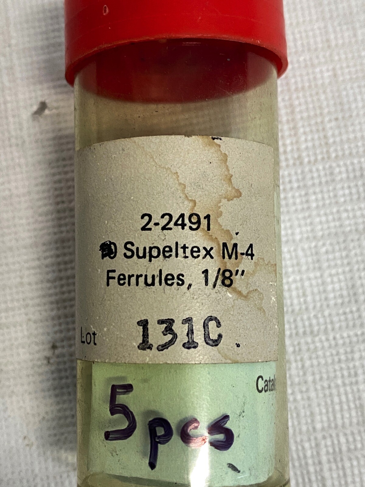 (5 Pcs) MILLIPORE SUPELCO 1/8” Supeltex M-4 Packed Column Ferrules 22491
