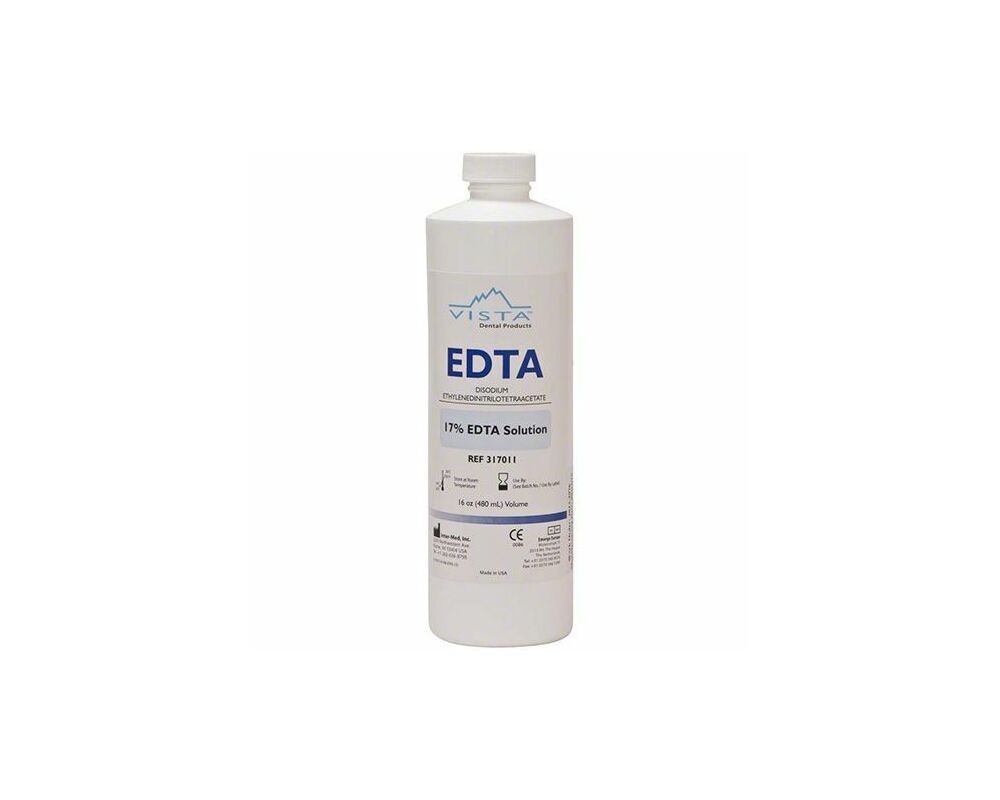 Vista Dental 317011 EDTA Cleanser 17% Aqueous Solution 16 Oz 480 mL Bottle