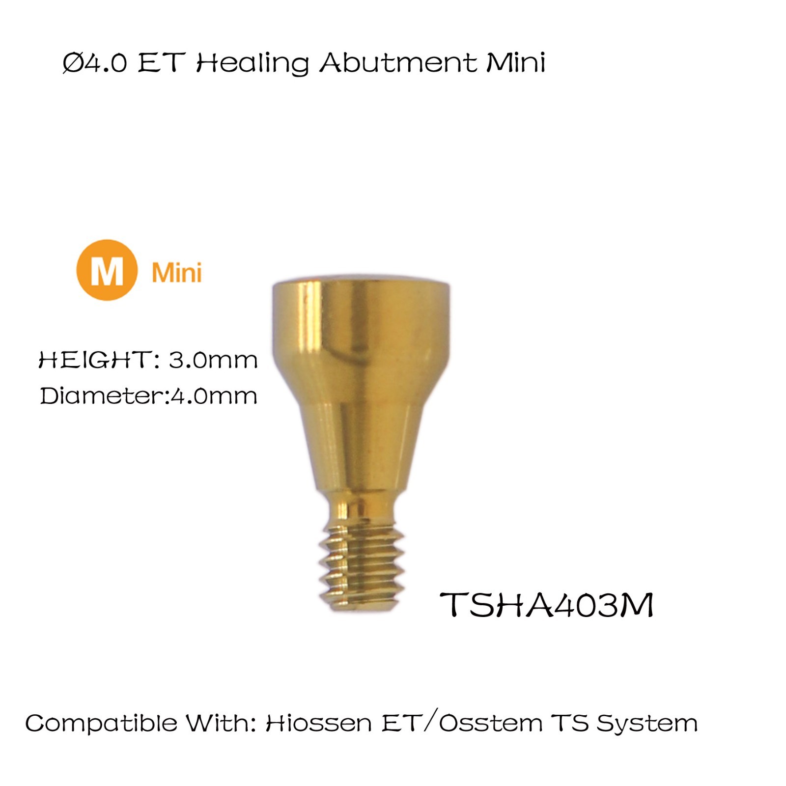 Dental Cap Ti Healing Abutment Cap Gingiva formers Mini Regular Platform Fit Oss