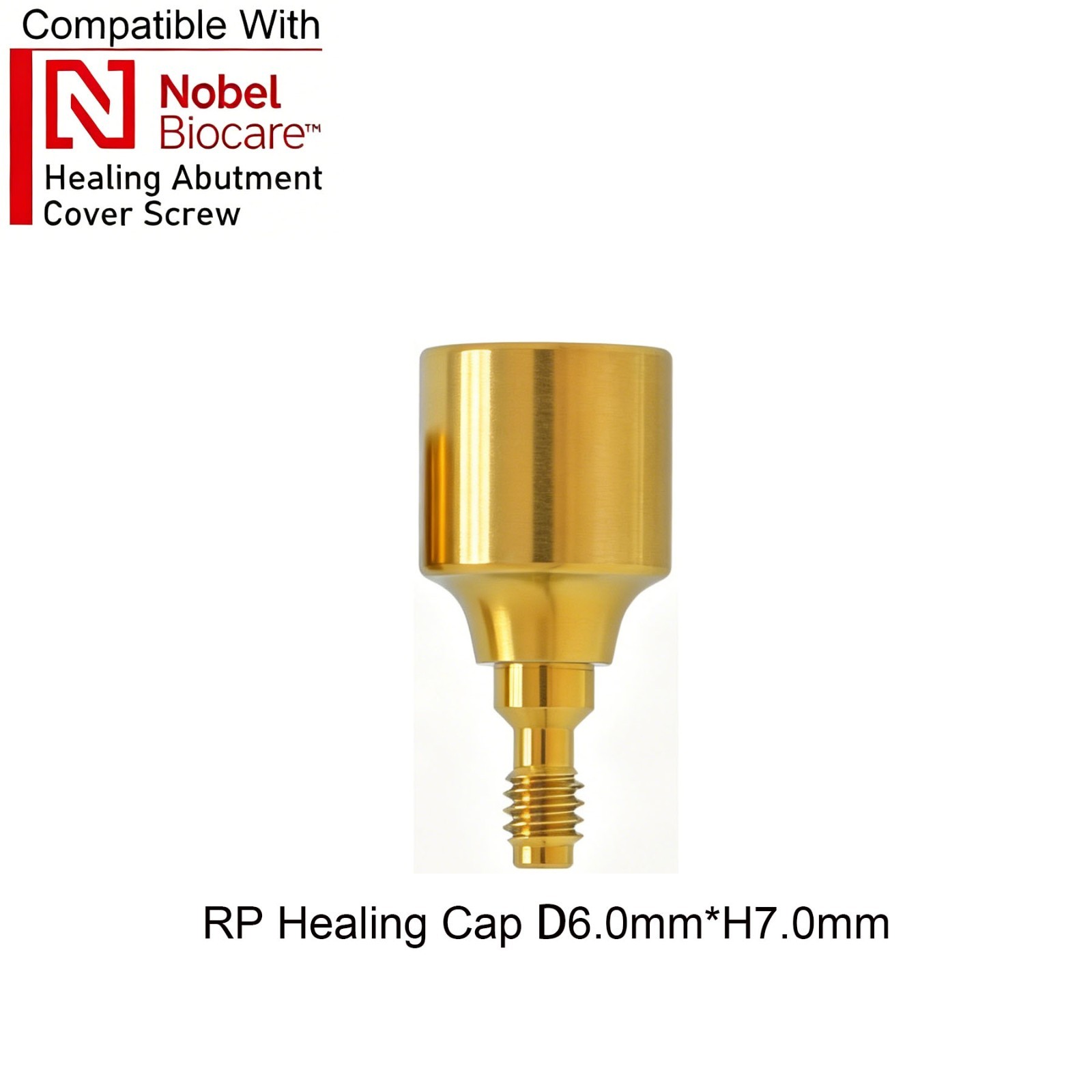 US 5Pcs Dental Healing Abutment ∅3.6 ∅5.0 ∅6.0 Fit Nobel Active Biocare NP/RP
