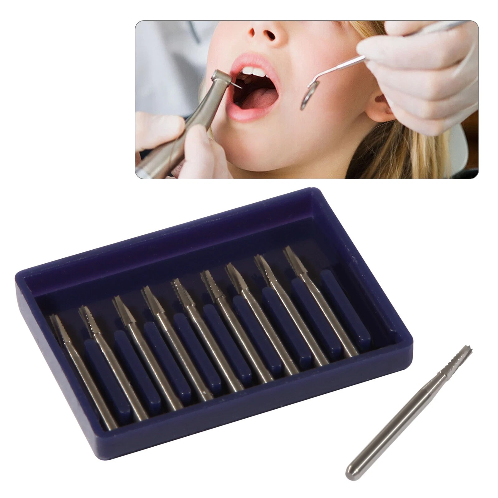 FG 557 Carbide Burs – Friction Grip for High-Speed Handpieces, Midwest Type