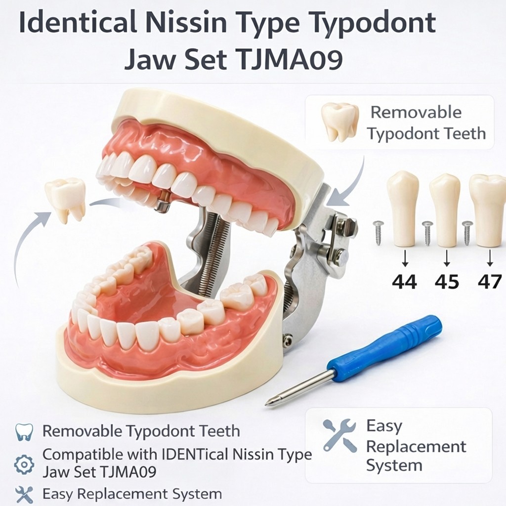 iDENTical Typodonts For Nissin Type Jaw Set TJMA09 – Individual