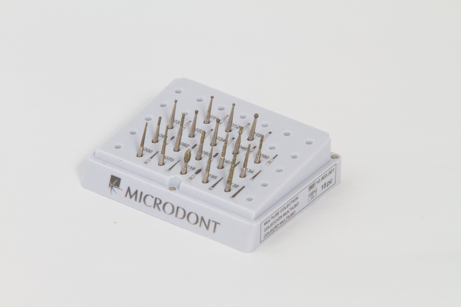 Microdont USA MU- 10803001 Multi-use Collection Kit with 18 Burs (Pack of 18)