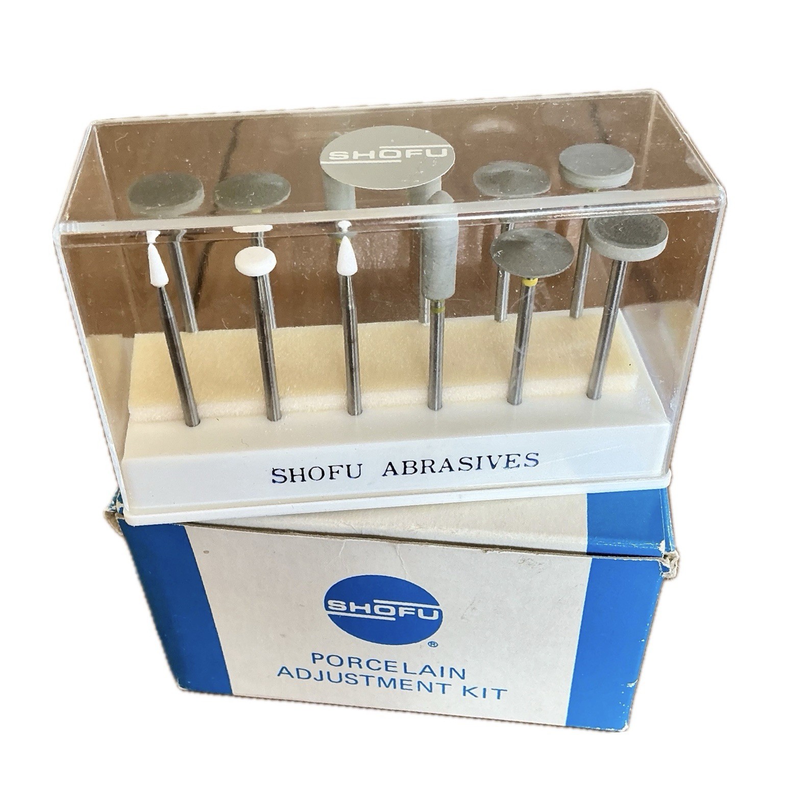 SHOFU DENTAL PORCELAIN ADJUSTMENT KIT/12 PIECE/NEW IN ORIGINAL BOX/MADE IN JAPAN