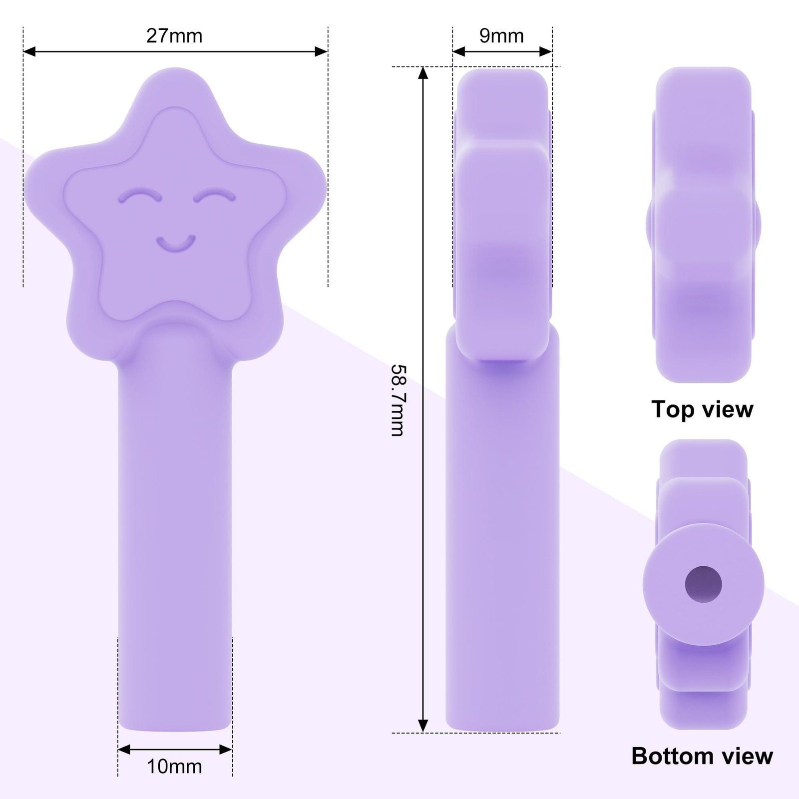 Aligner Chewies for Invisalign, 4-Pack Star Style Silicone 4PCS, 1