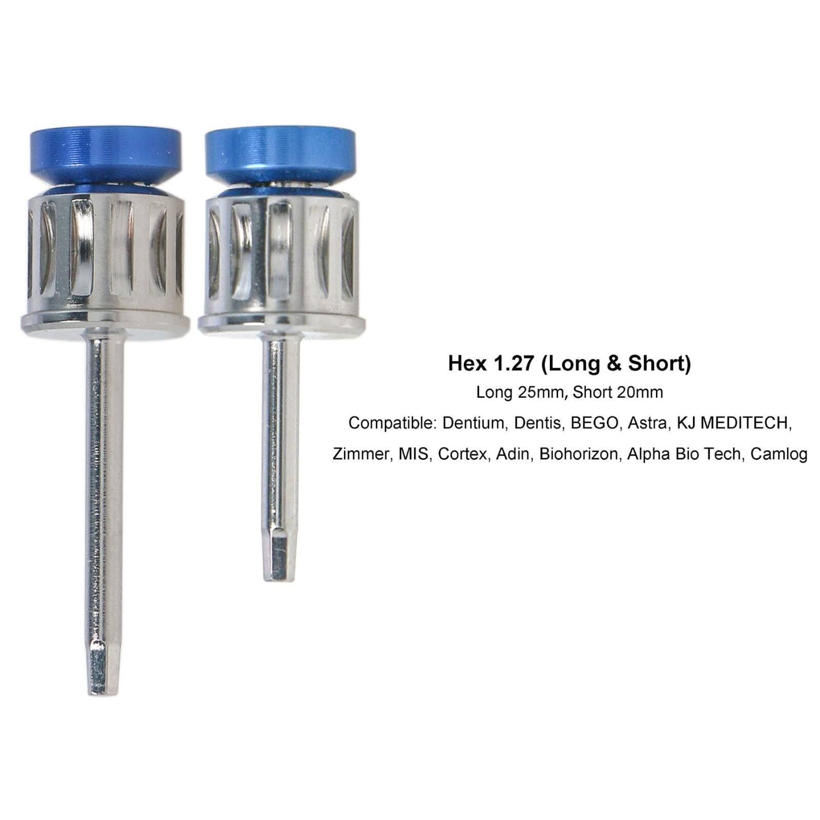 Implant Screwdriver 1.27 Hex Driver Dental Torque Wrench Ratchet MIS Camlog Adin