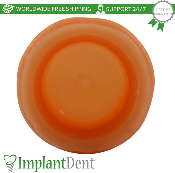100x Soft Silicone Cap Insert Loc Low Attachment Overdenture Dental Prosthetics