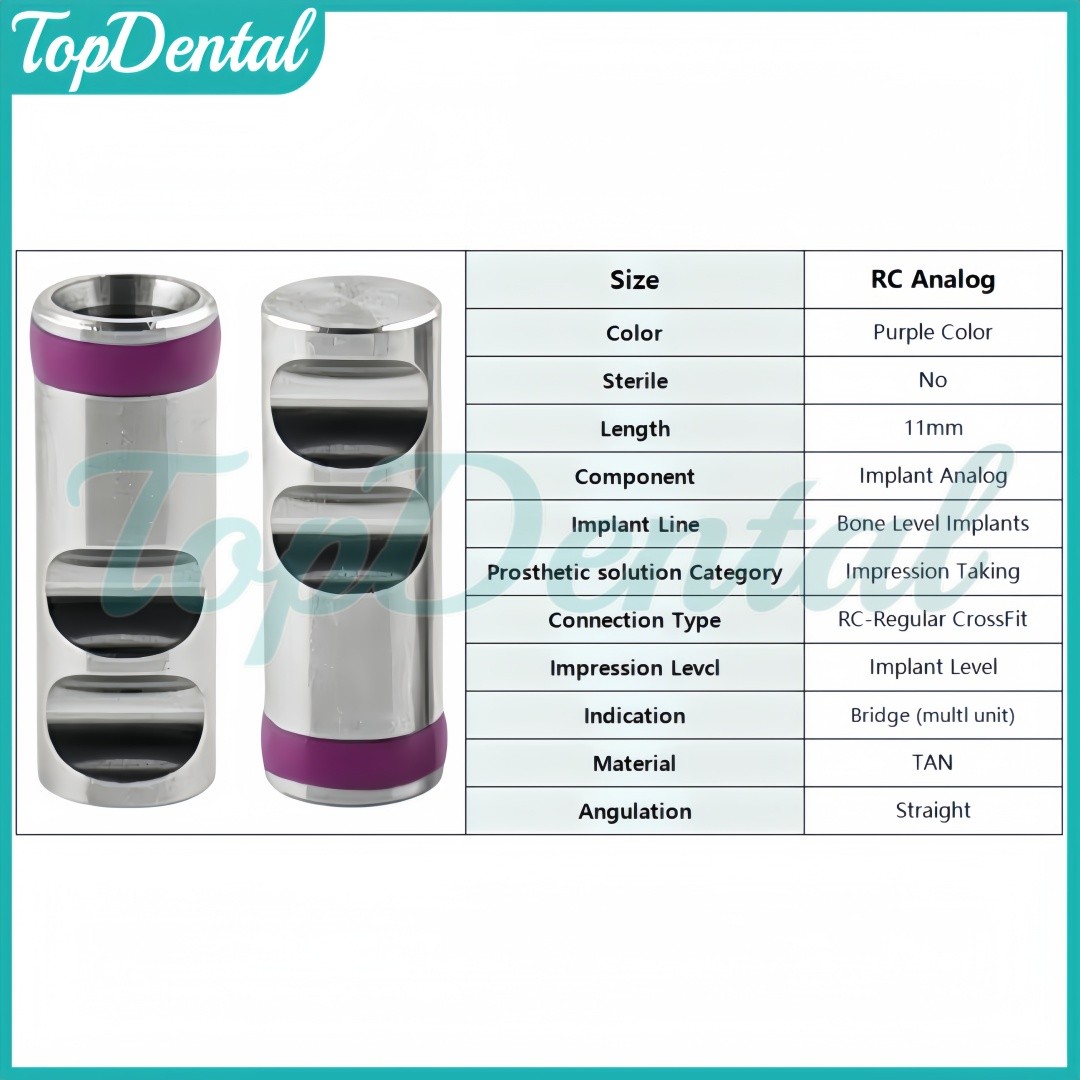 Dental RC Analog Abutment Replica Bone Tissue Level Analog Fits Straumann ITI