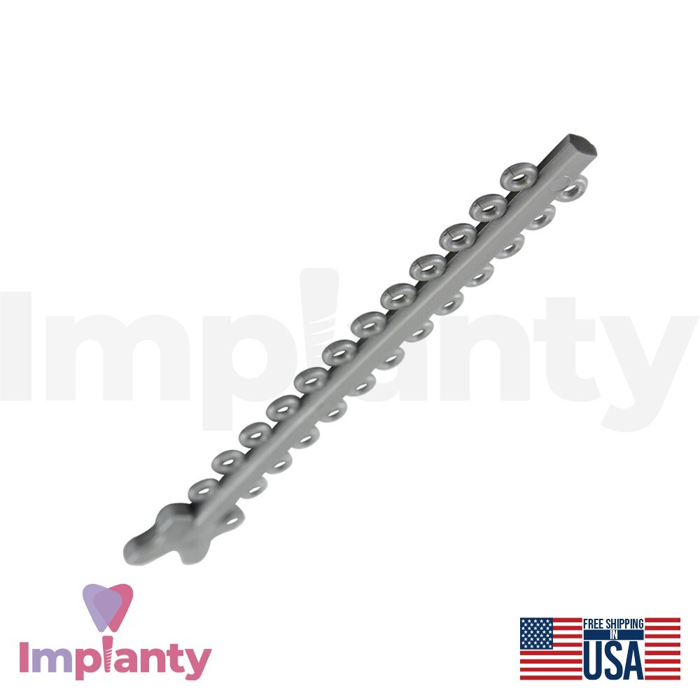 Morelli Polyurethane Elastic Dental Ligature Modules Gray Silver Color 1000pcs