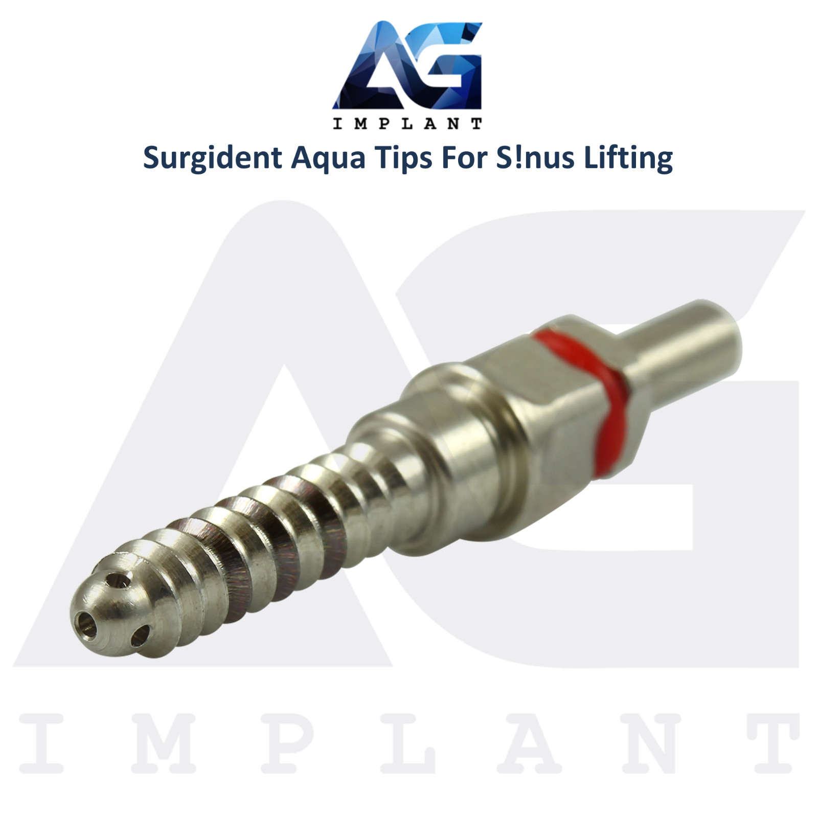 Aqua Tips Crestal S!nus Lifting Reusable Stainless Steel 5 Holes Dental Lab