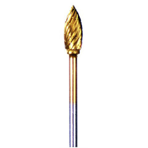 JSP HP #51A Gold Carbide Lab Bur, 1/Pk. TiN Coated