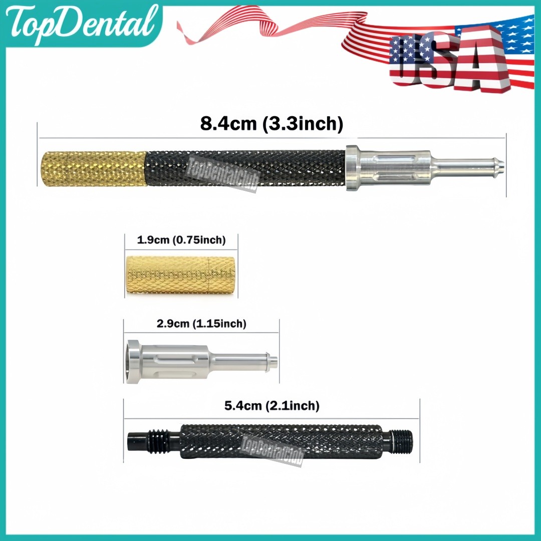 USA Dental 3-in-1 Locator Core Tool Implant Overdenture Attachment Retention Cap