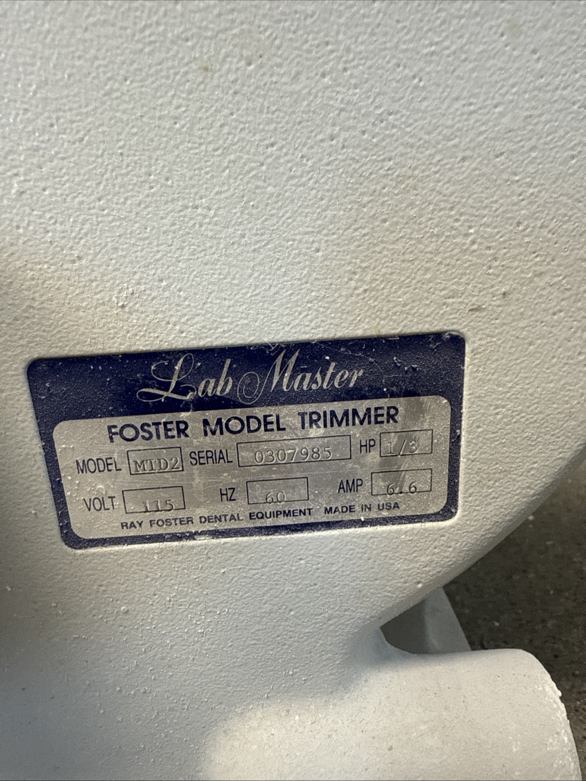 Ray Foster MTD2 Model Dental Trimmer Sander