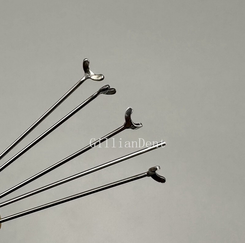 10pcs Dental Ortho Ball Retainer J Clasp Oblique Clasps Bars 0.8/ 0.9mm Y-Type