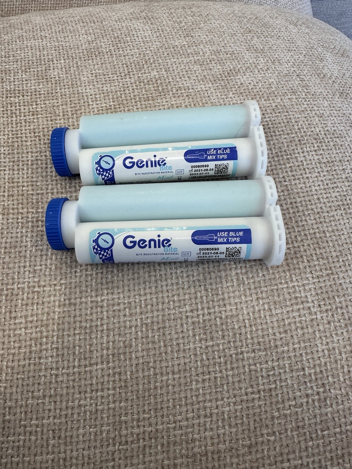 Sultan Genie Bite Registration Material 50mL Cartridges Lot of 2 – UNUSED & FULL