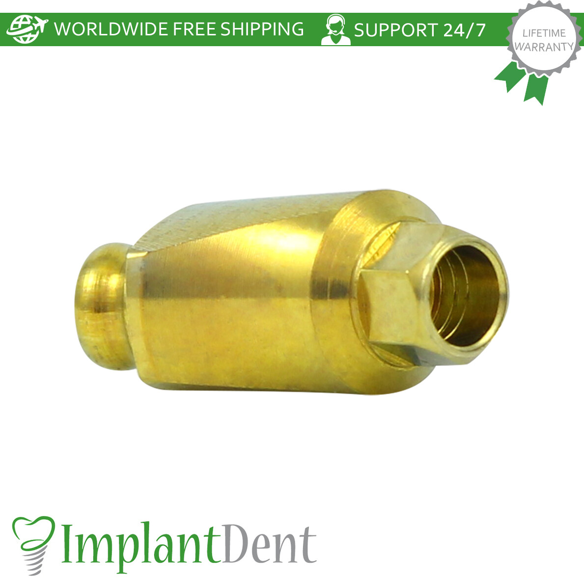 1x Dental Angulated 30° Loc-Low Attachment Set Int Hex 2.42mm