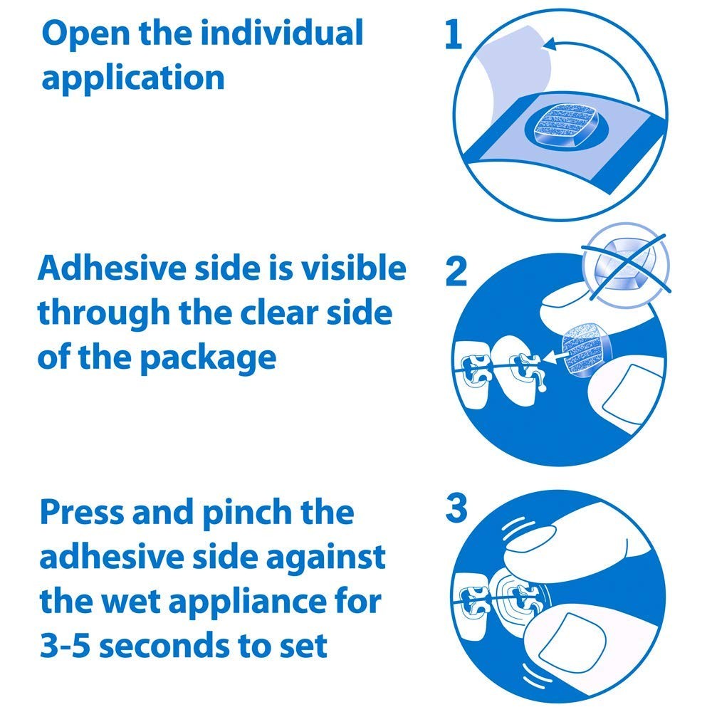OrthoDots CLEAR – 24-Hour Protection | Sticks 12 Count (Pack of 2), Clear