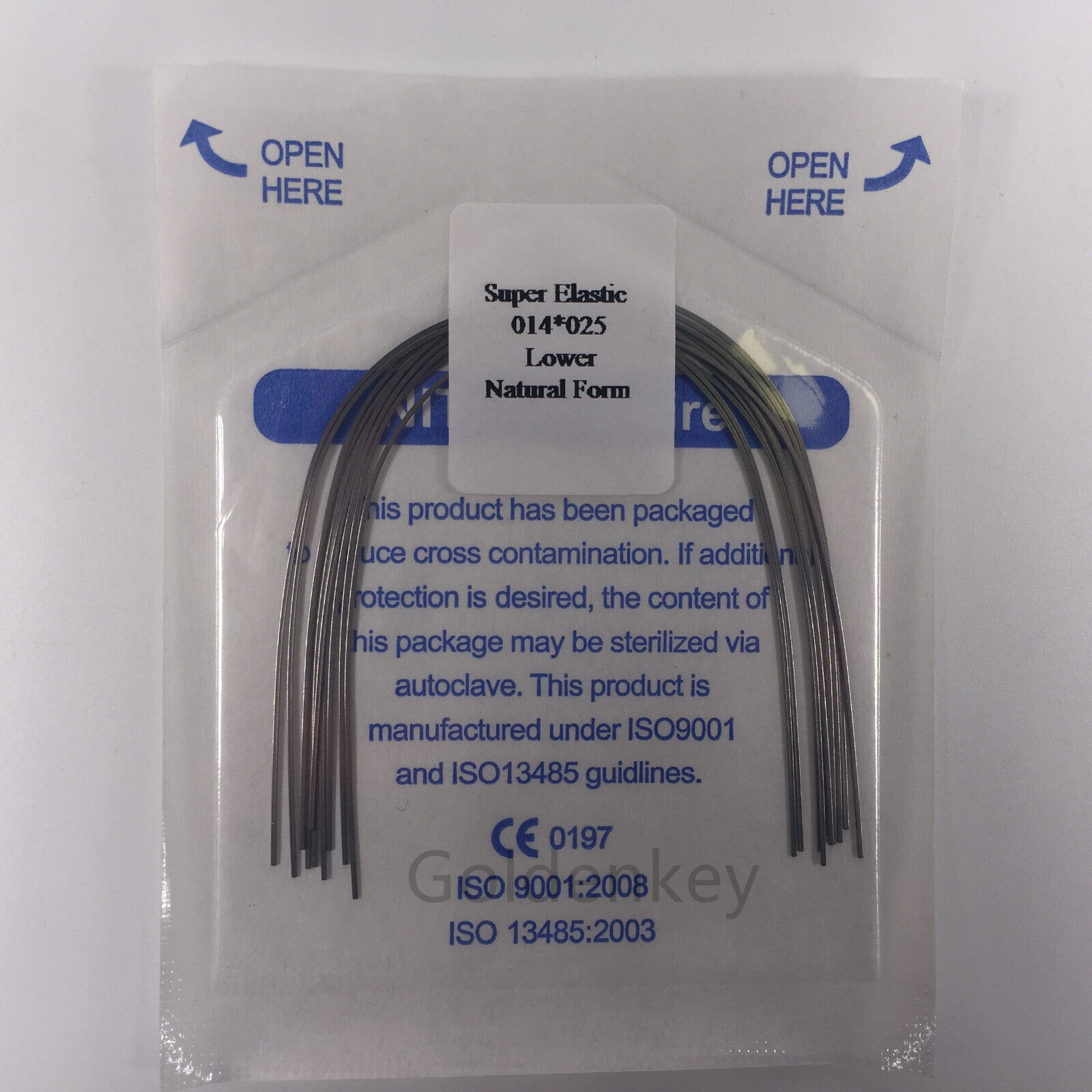 Dental Orthodontic Super Elastic Wire Niti Arch Wires Rectangular Natural Form