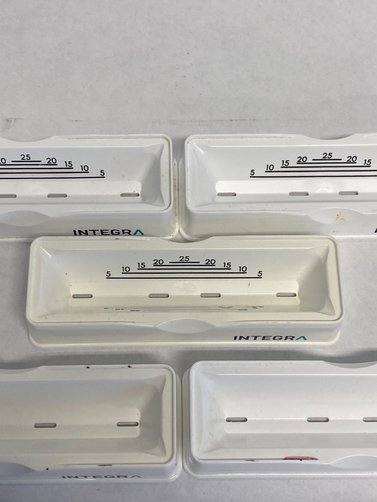 (Lot of 5) INTEGRA 25mL Reusable Polystyrene Reagent Reservoir Base 4304