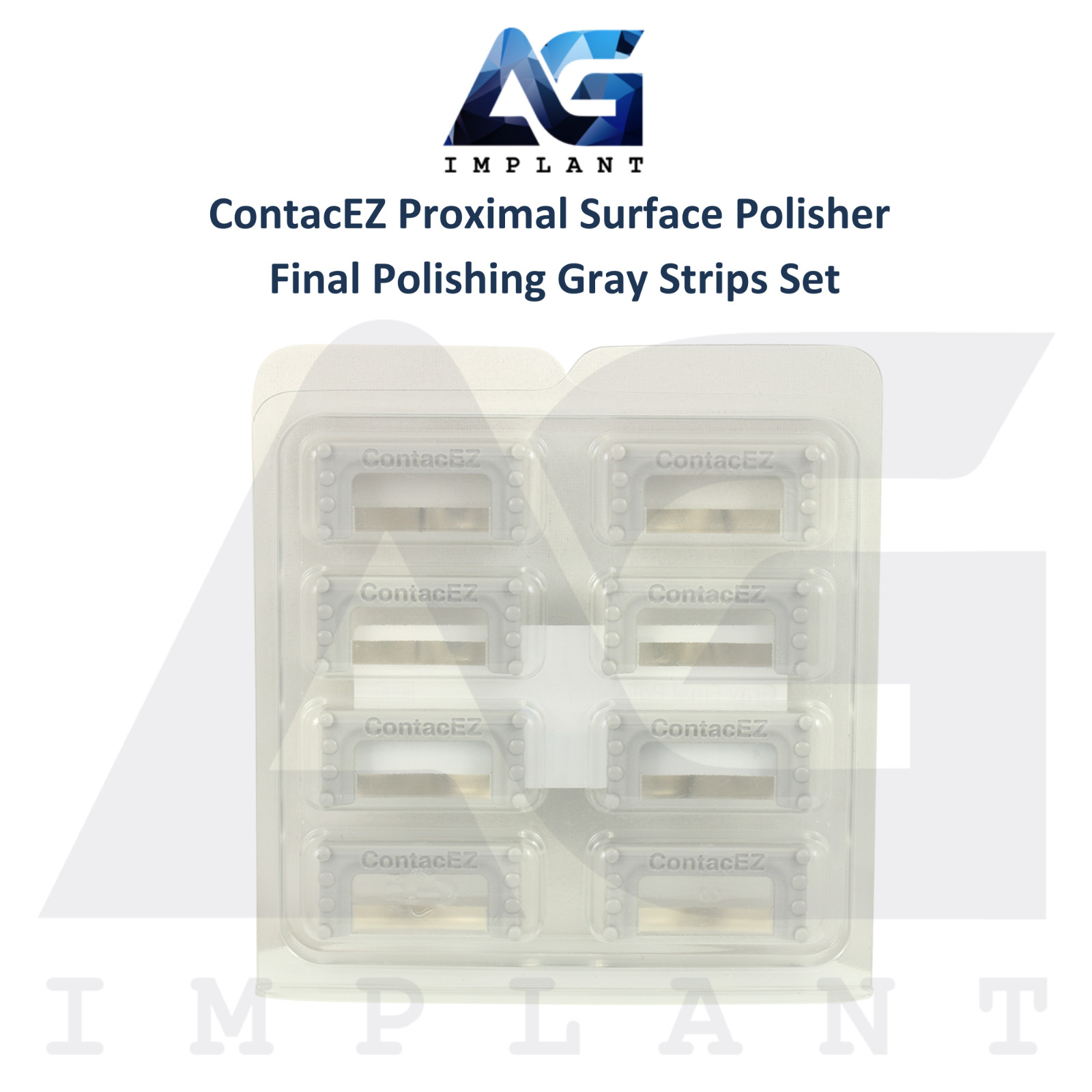 ContacEZ Proximal Surface Polisher Final Polishing Gray Dental Strips 8pcs