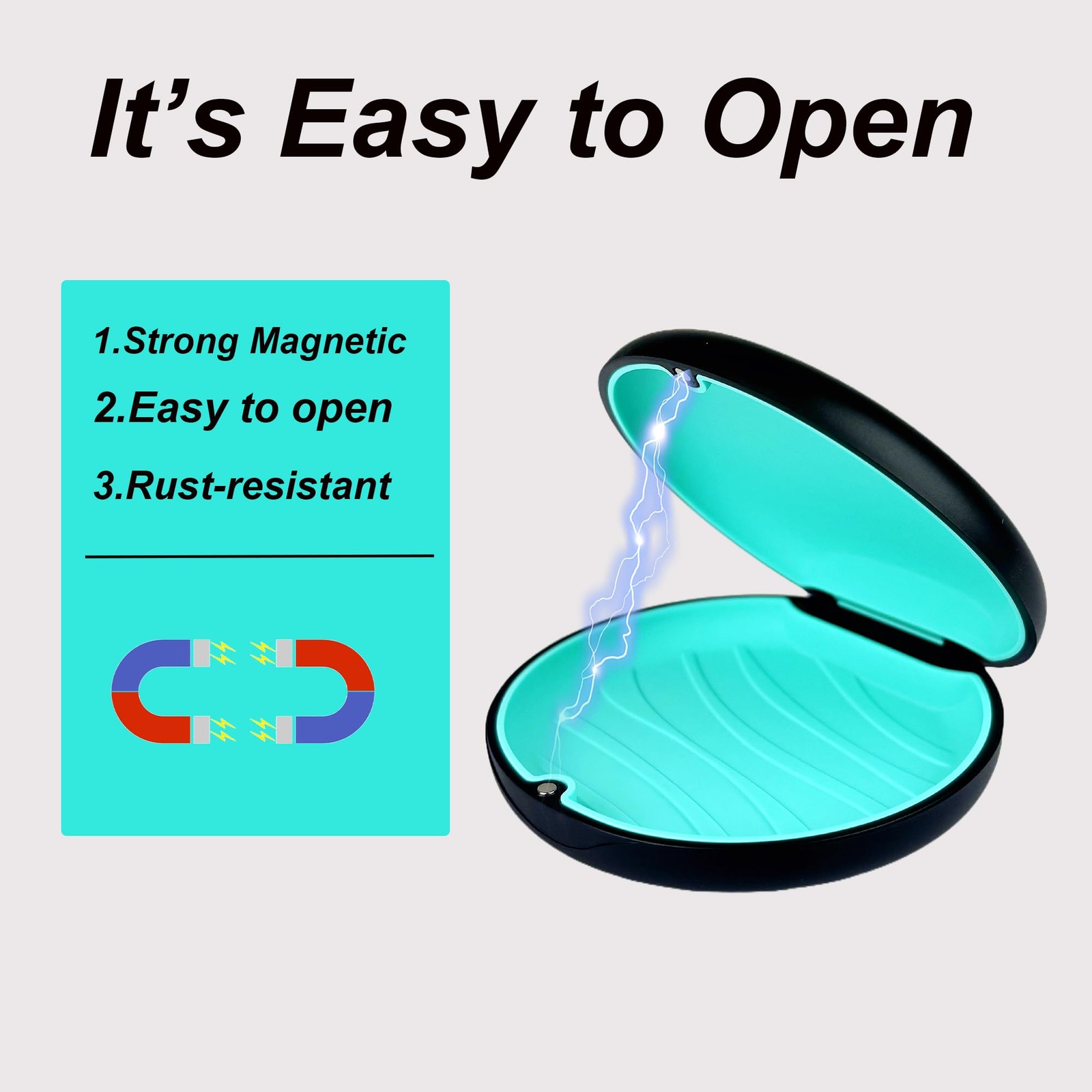 ACSKD 2 Pack Retainer Case Compatible with Black(Blue+Cyan Silicone)