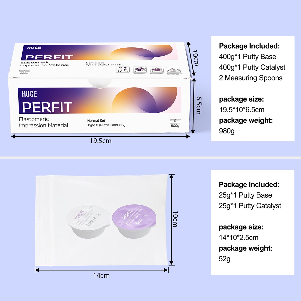 Dental Putty Fast /Regular Set PVS VPS Impression Material Heavy Body