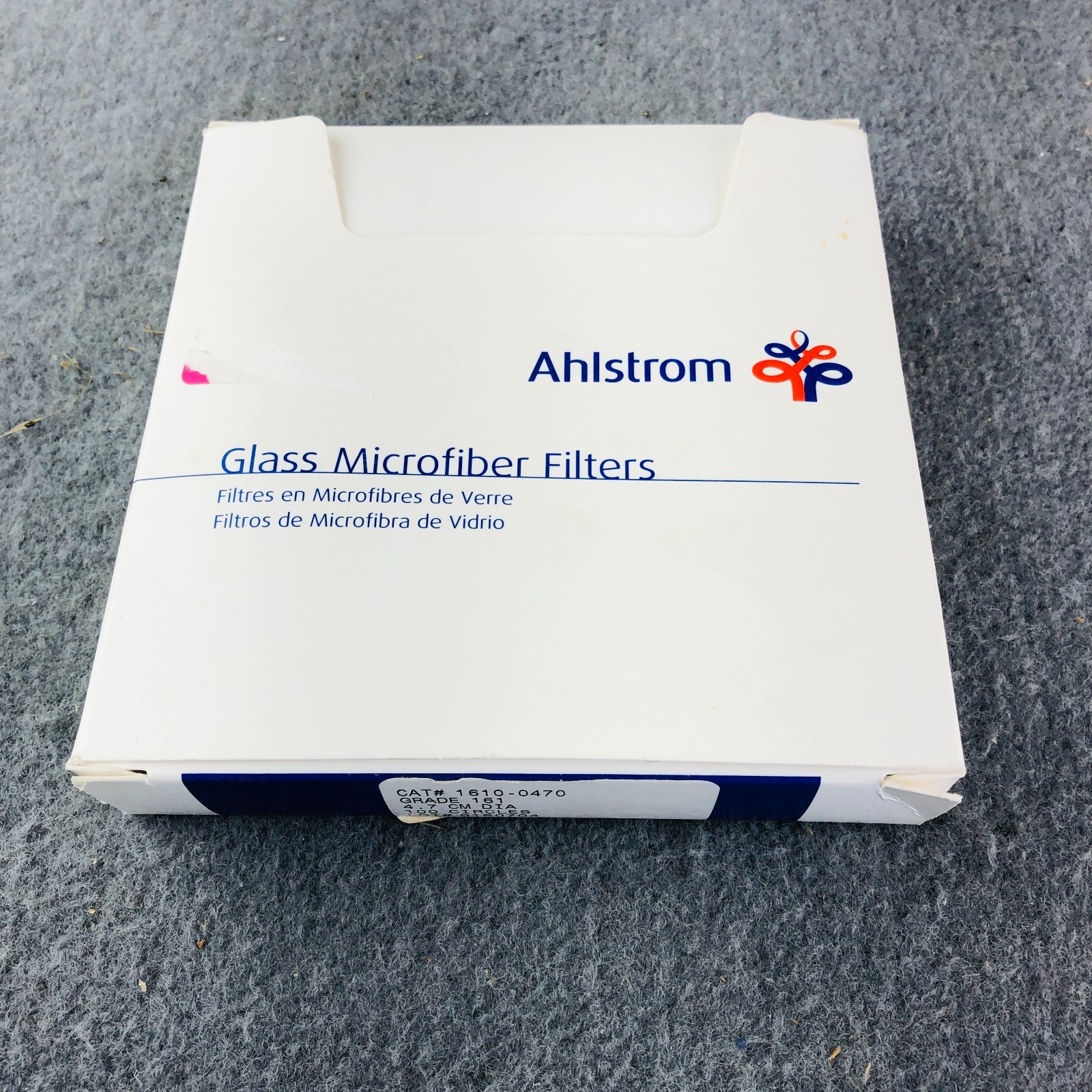 Ahlstrom Glass Microfiber Filters ~ Catalog #1610-0470 Grade 161 4.7cm Partial