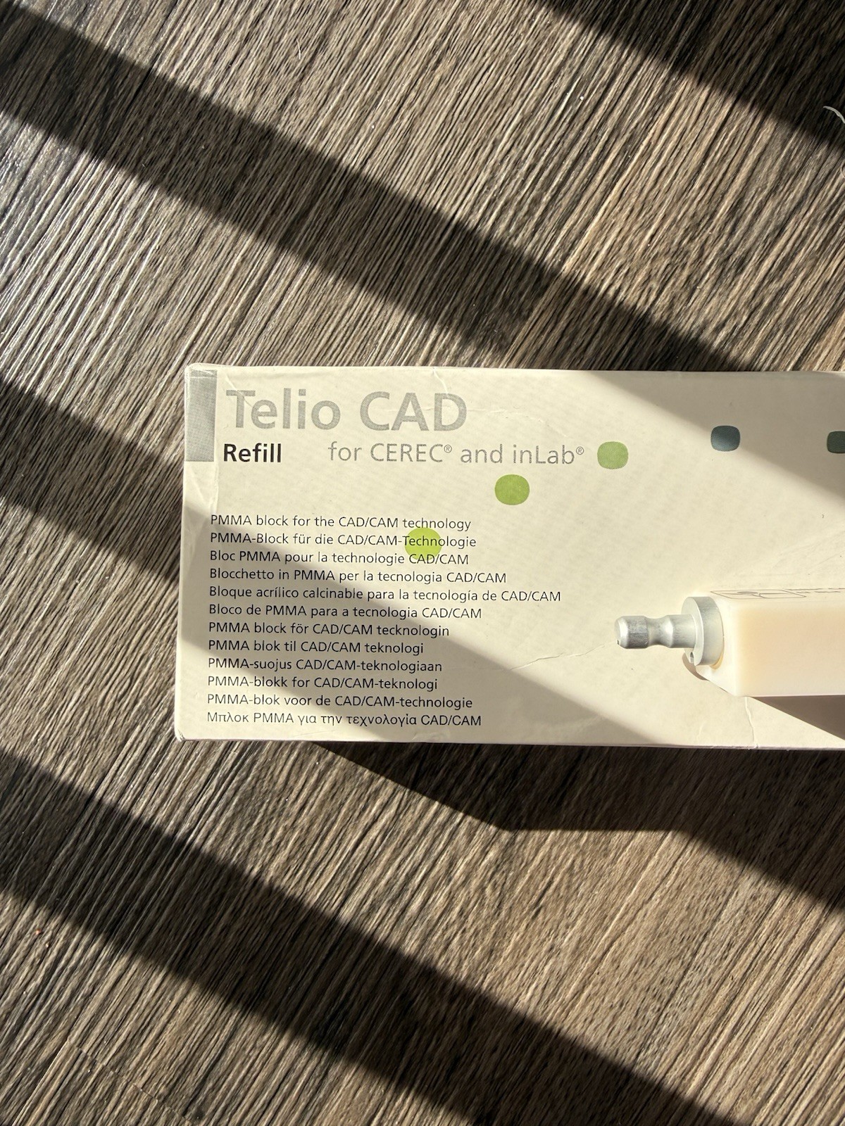 Ivoclar Telio CAD LT BL3 B40L TEMP Refill Block for Cerec and inLab Mill