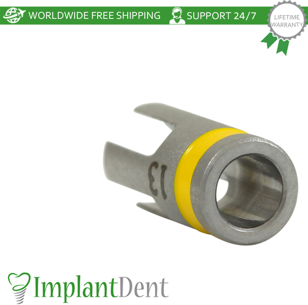Dental Drill Stopper 2.5mm – Yellow Stainless Steel Dentistry Tool