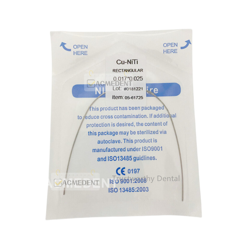Dental Orthodontic Copper Cu-Niti Wires Arch Wire Rectangular Damon Type