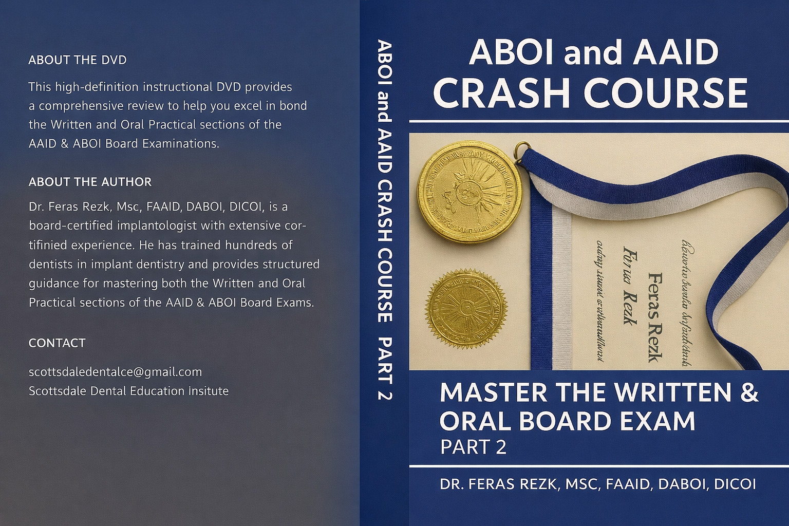 Dental DVD ABOI and AAID writing exam training video lecture PART 1 and 2