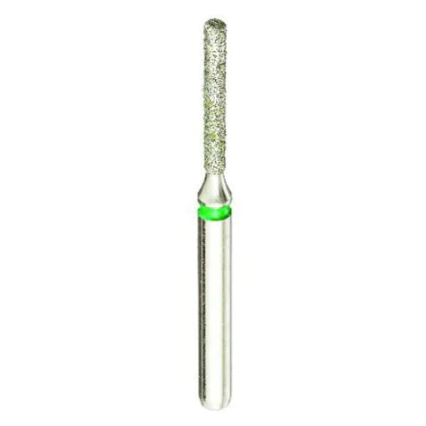 Crosstech FG #837KR.010 Fine Grit Round End Cylinder Diamond Bur, 5/Pk.