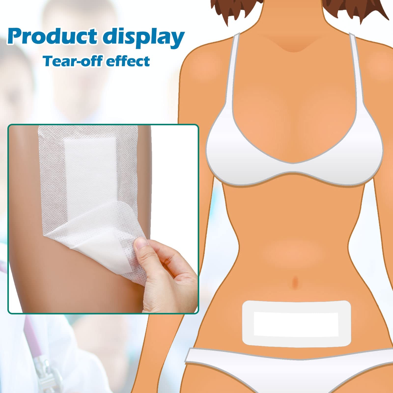 15 Pieces Bordered Gauze-Island Dressing 4 x 10 Inch Wound 4 x 10