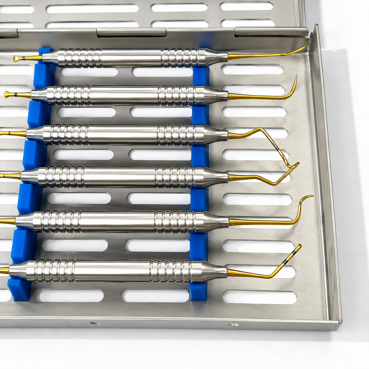 Set of 7 Sinus Lift Dental Elevation Implant Instruments Kit Sterilize Cassette