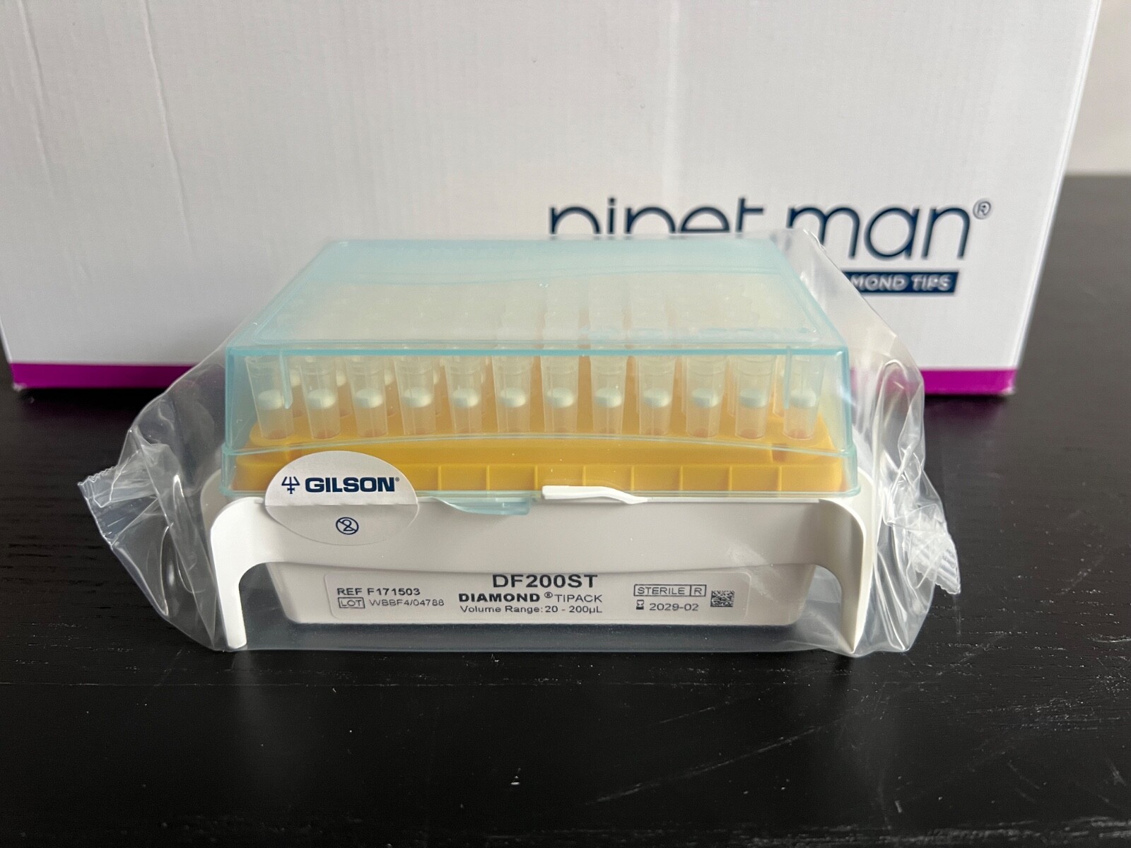 GILSON DIAMOND Pipette Tips DF200ST, 2-200 µL, 960 w/filter – Sterile 2/2029