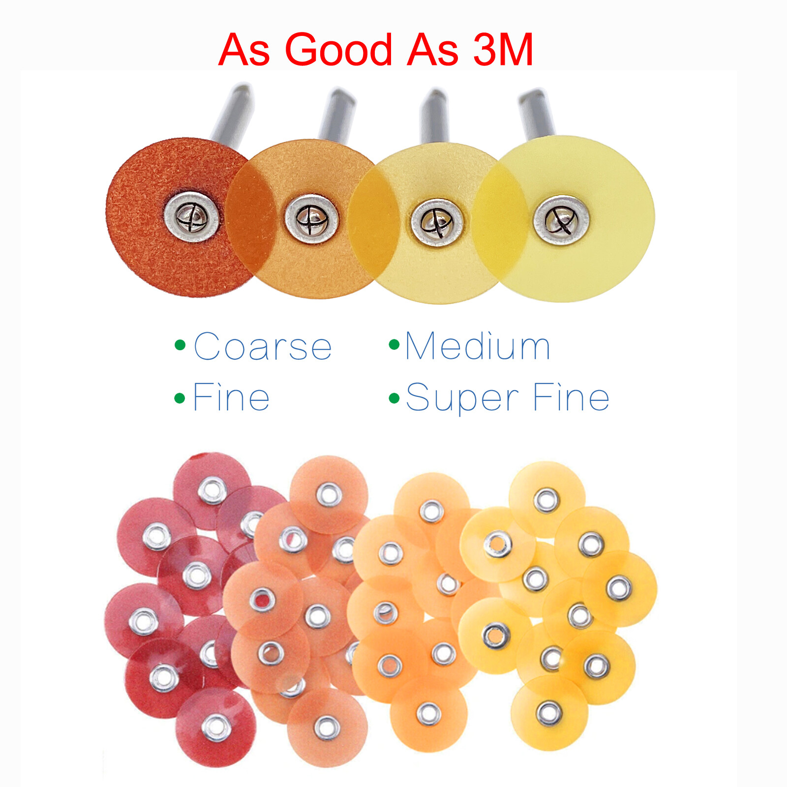 Pack of 50 Sof-Lex soflex Discs DISCS in all sizes 1/2″ 12.7 mm Dental