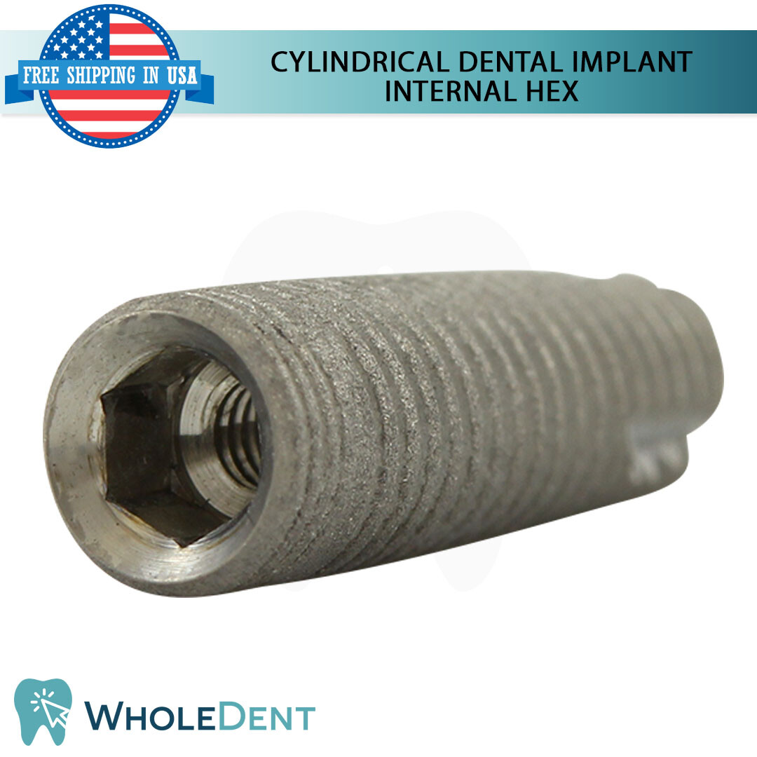 X1 Dental Cylindrical Int Hex Sterile SLA + Straight Abutment + Cement Set