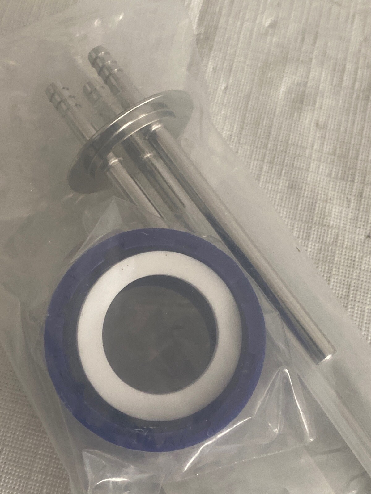 CHEMGLASS 3-Port SS Dip Tube Assembly for Vertical Sidearm Bioreactor CLS-143731