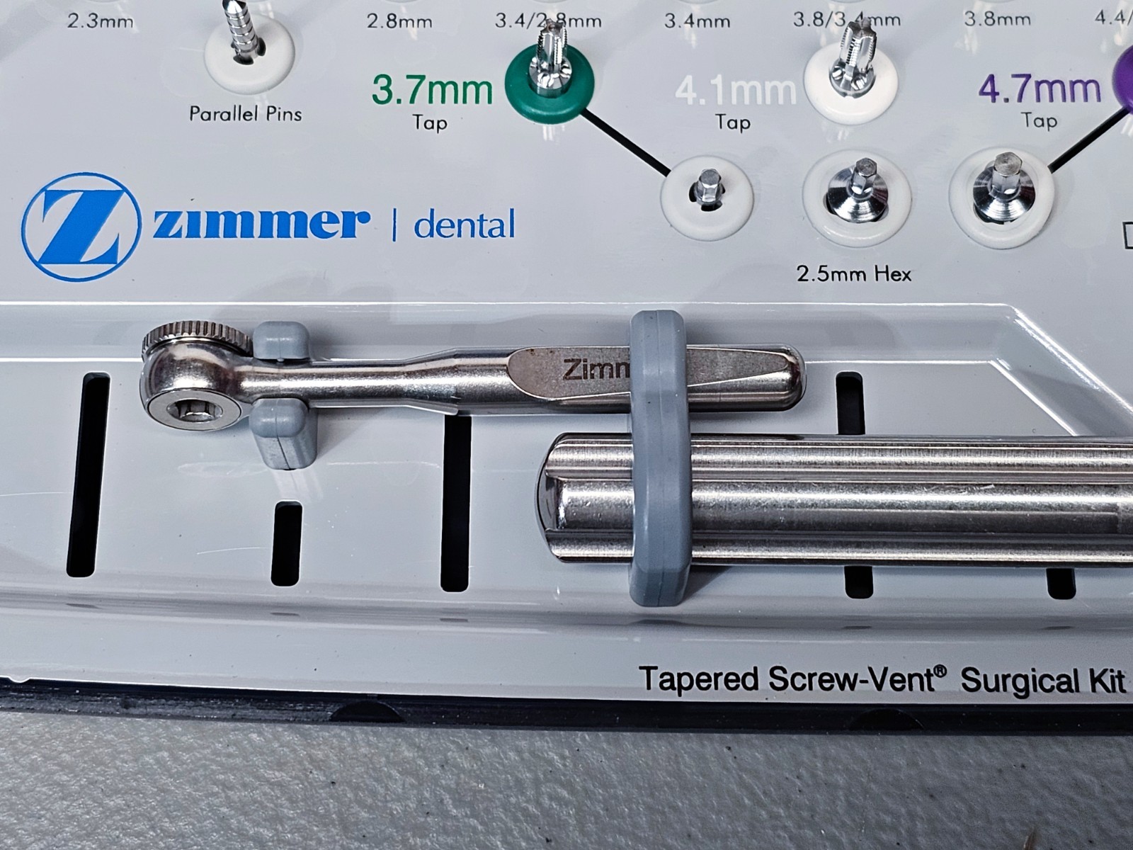 Zimmer Tapered Screw-Vent Kit, Excellent but May Not Complete – Sold as Pictured