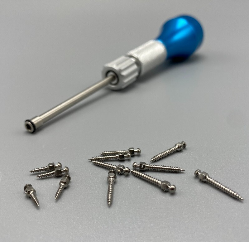 Dental Orthodontic Titanium Micro Implant Mini Screws Self-Drilling Screwdriver