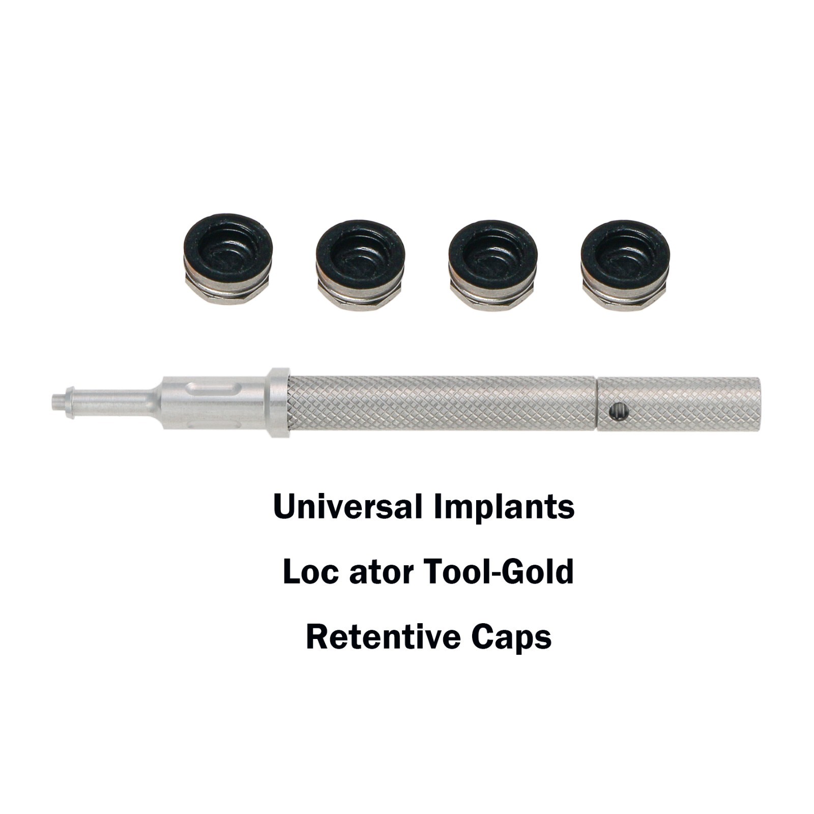 US Zimmer TSV 3.5 Tapered Screw-Vent 1mm GH Implant Overdenture Locator Abutment