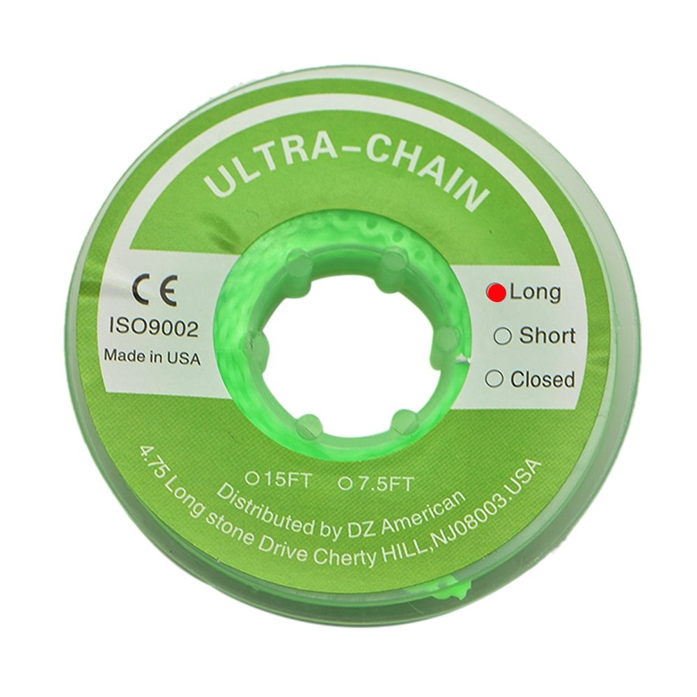Angzhili 1 Piece Dental Orthodontic Elastic Chain Power Long, Light Green