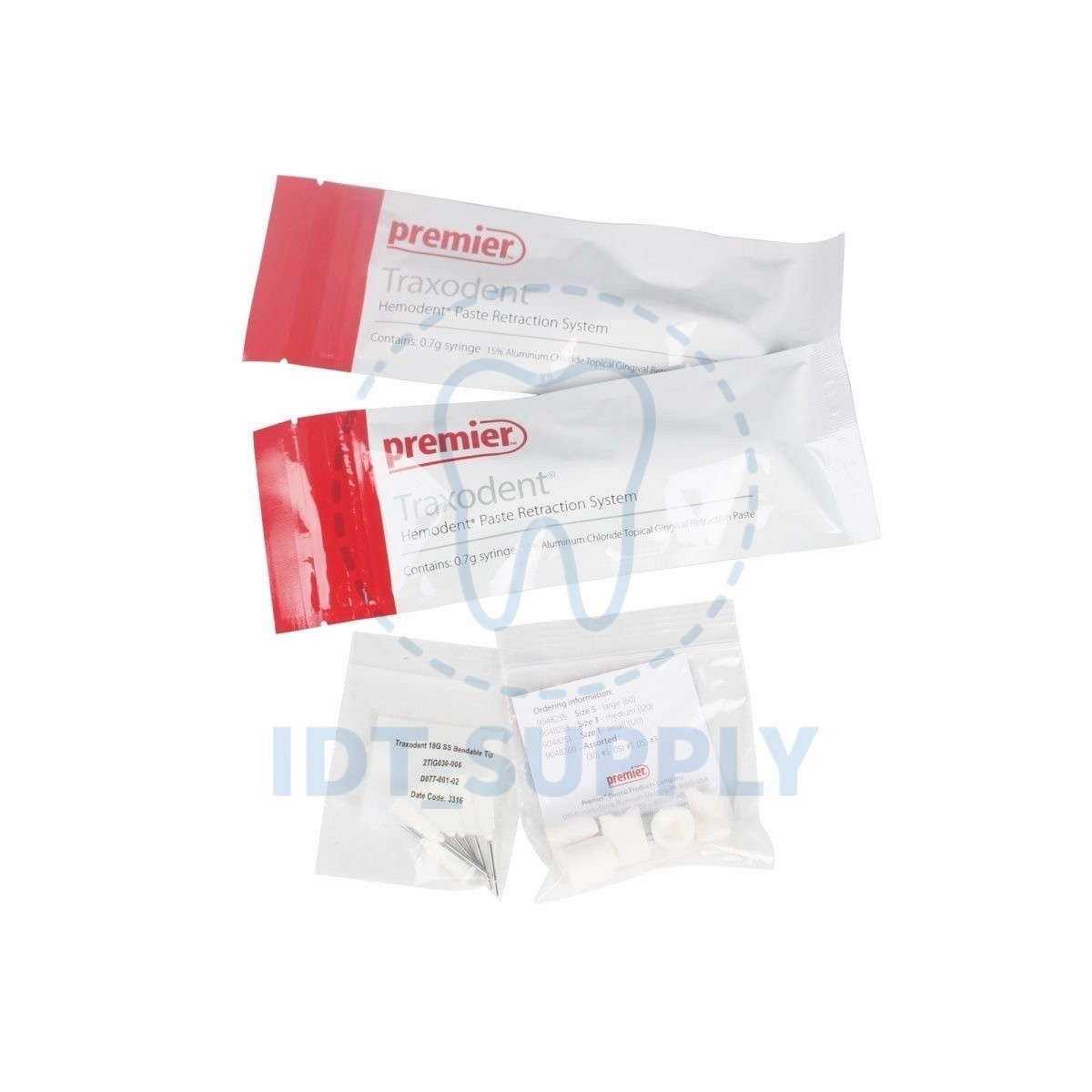 Medicom Hemostatic Gingival Retraction Paste 0.7g x 2 Syringes Aluminum Chloride