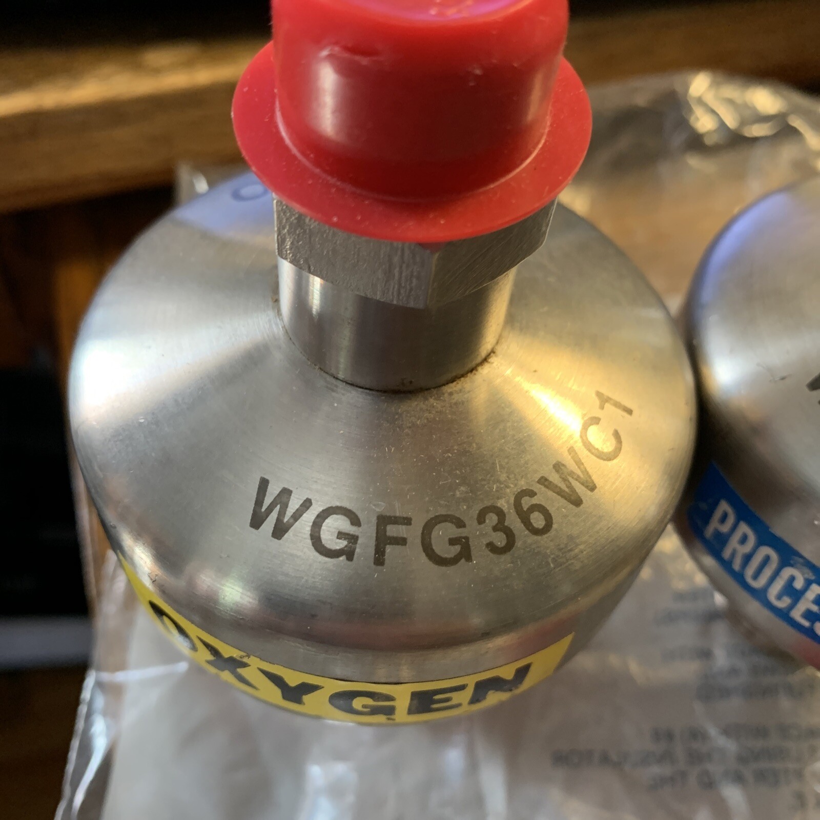 lot of 2pcs MILLIPORE Gas Filter — WGFG36WC1 — Used part