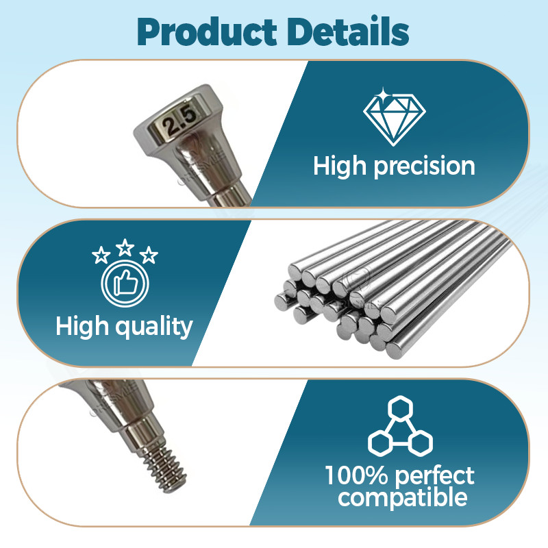 10 pcs Healing abutment healing cap fit to Neodent GM platform D4.5 GH2.5-5.5mm
