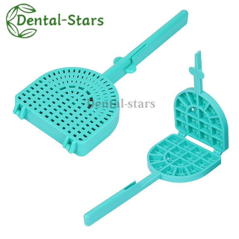 Dental Denture False Tooth Veneers Sieve Tooth Clean Collection Wash Racket Tray