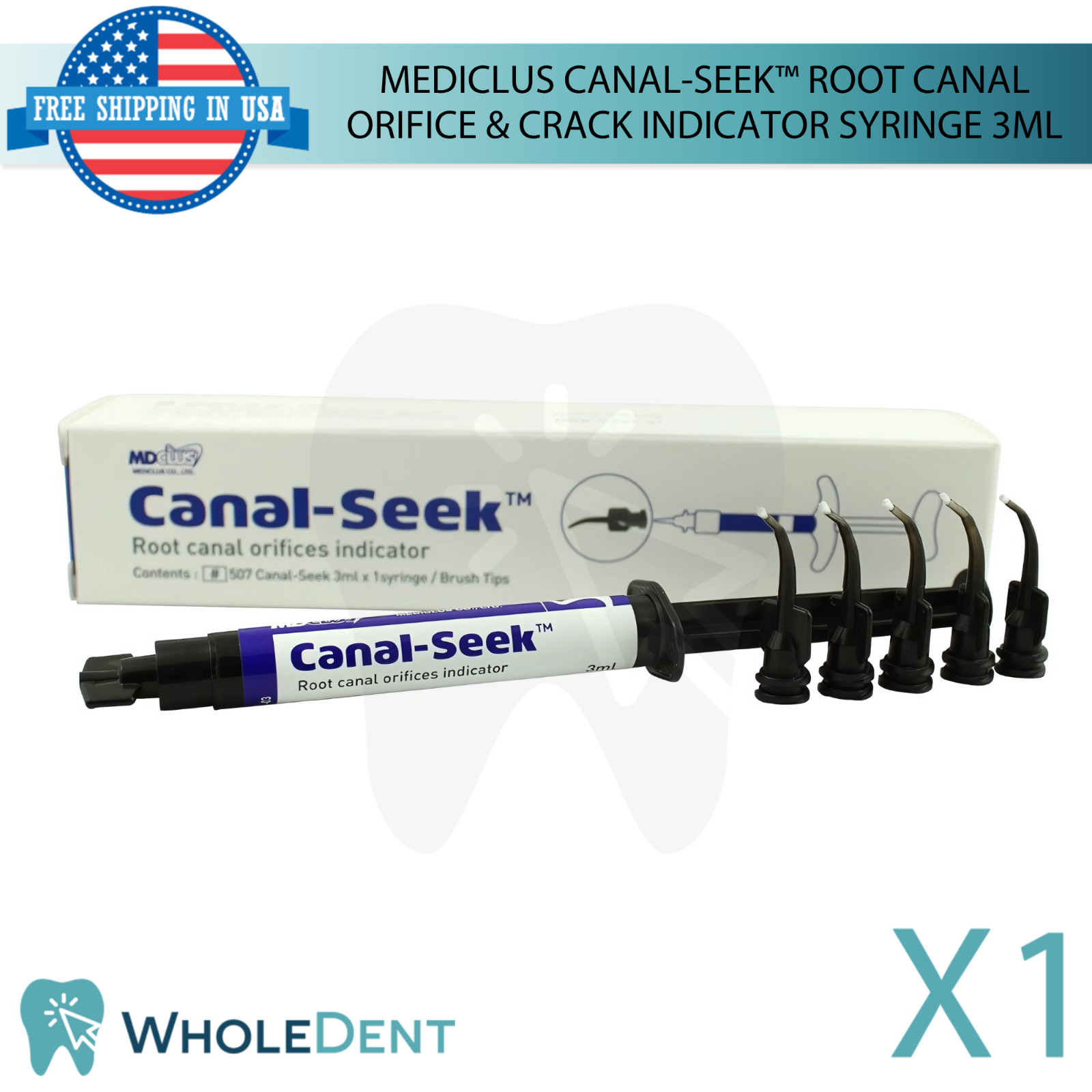 Dental Canal-Seek™ Ro0t Canal 0rifice Crack Indicator 3ml Syr!nge Endo Lab