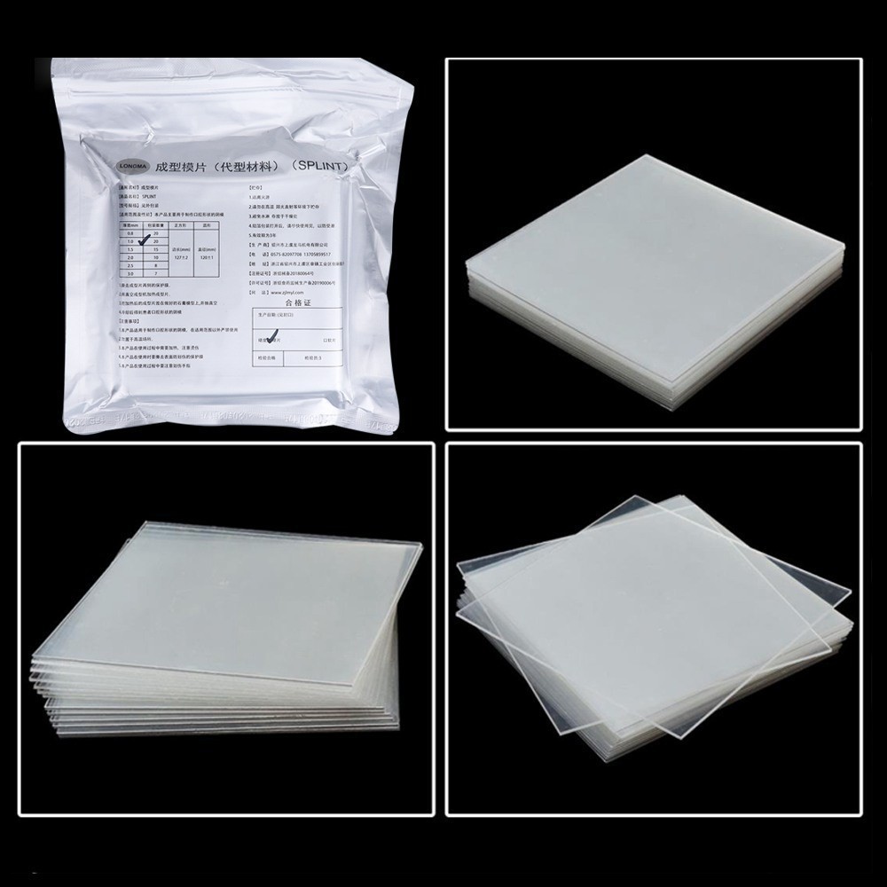Dental Splint Sheet Hard Orthodontic Retainer Sheets Thermoforming Material 1.0