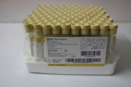 PRP TUBES, LIQUID ACD TEST TUBES ( 8.5ML ) PACK OF 100 TUBES -FREE SHIPPING
