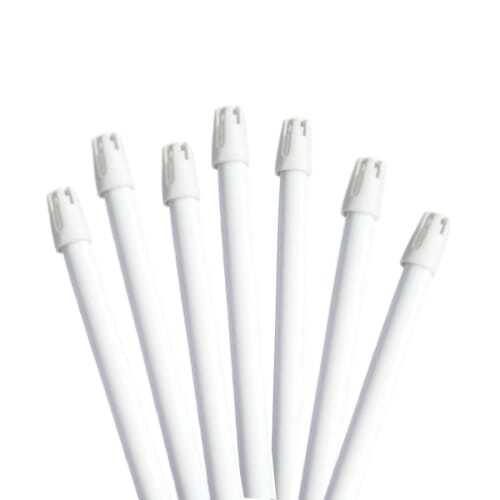 BriteDent Saliva Ejectors White w/White Tips 100/Bag. Flexible, Wire-Reinforced